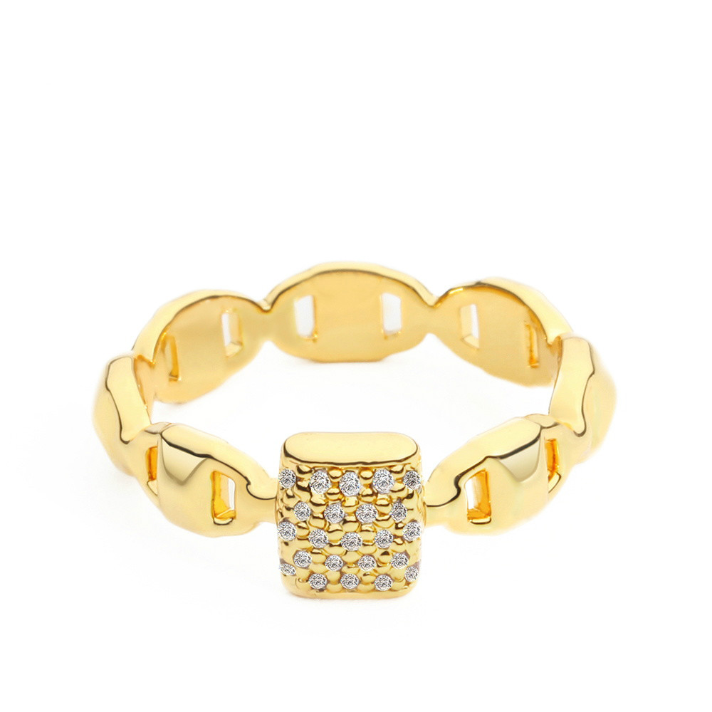 VAROLE Punk Chain Ring with Crystal Gold Color Minimalist Geometric Finger Rings For Women Fashion Jewelry
VAROLE Punk Chain Ring with Crystal Gold Color Minimalist Geometric Finger Rings For Women Fashion Jewelry