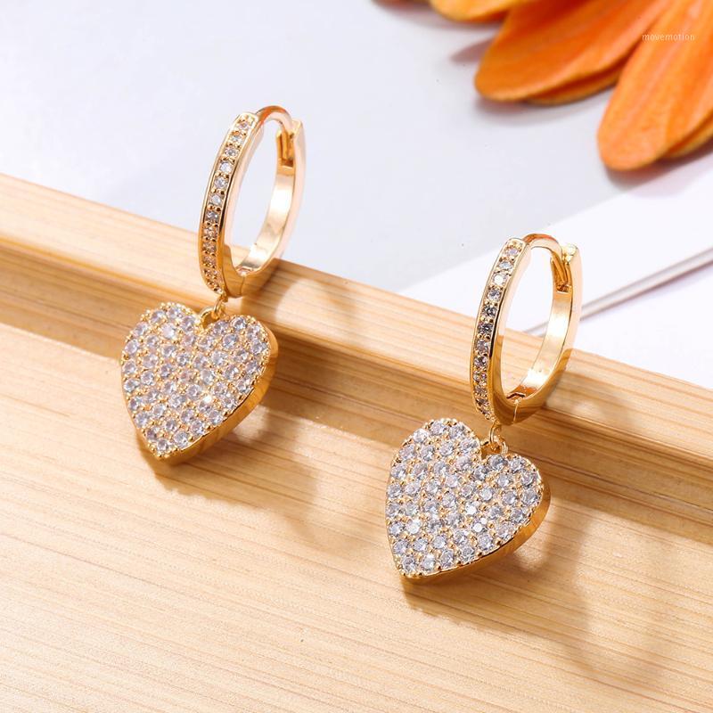 New High Quality Heart Earrings Gold Color Trendy Love Charm Fashion Jewelry CZ Hoop Earring Cute Gifts For Women Accessories1
New High Quality Heart Earrings Gold Color Trendy Love Charm Fashion Jewelry CZ Hoop Earring Cute Gifts For Women Accessories1