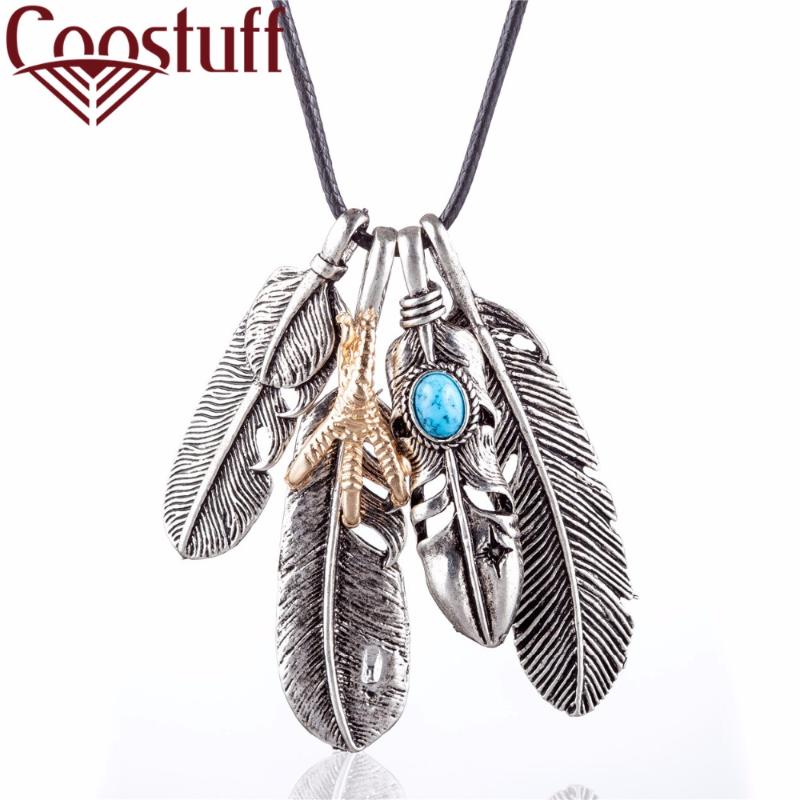 Vintage Silver Color Feathers Pendants Long Necklace for Women Black Rope Chain Chokers Antique Jewelry Suspension Accessories
Vintage Silver Color Feathers Pendants Long Necklace for Women Black Rope Chain Chokers Antique Jewelry Suspension Accessories