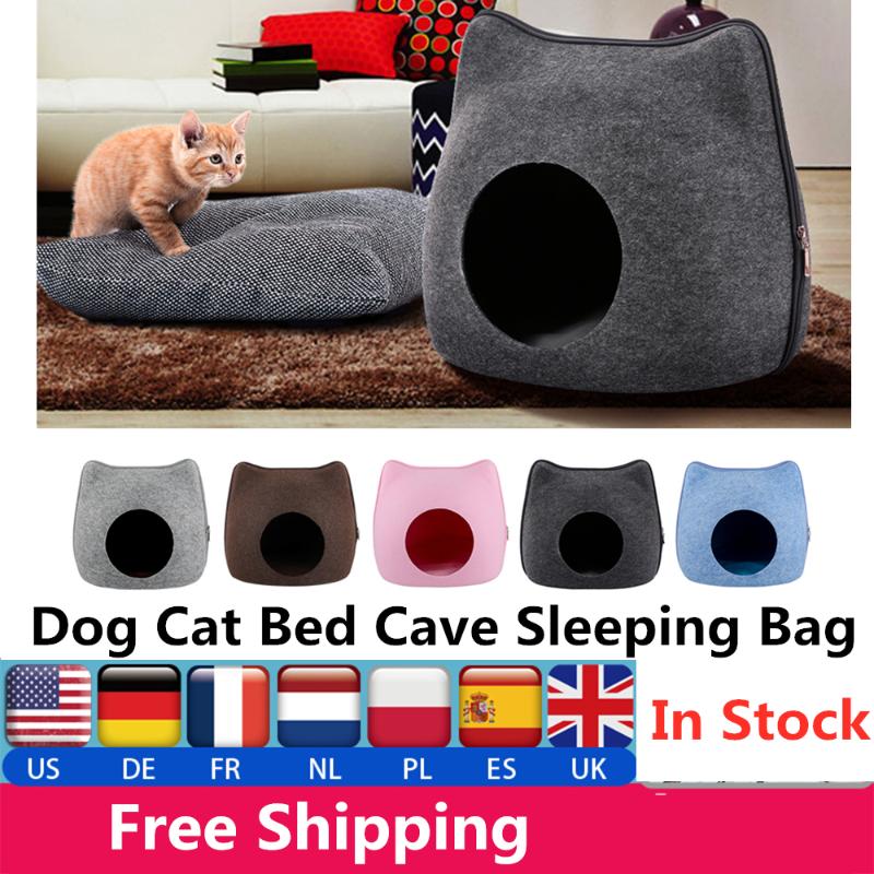 Dog Cat Bed Cave Sleeping Bag Felt Cloth Pet House Nest Cat Basket Products With Cushion Mat For Cats Small Dogs Pet Supplies
Dog Cat Bed Cave Sleeping Bag Felt Cloth Pet House Nest Cat Basket Products With Cushion Mat For Cats Small Dogs Pet Supplies