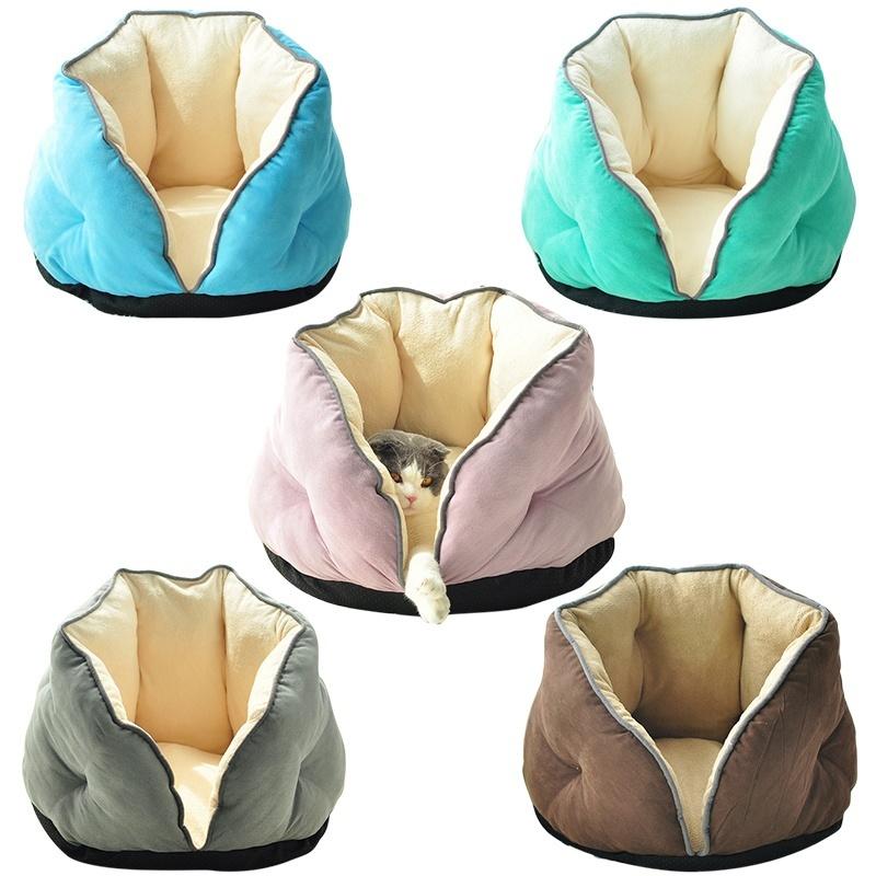 Winter Soft Cat Bed House Deep Sleep Semi-Closed Kitten House Dog Cushion Cave Warm Dog Bed for Small Dogs Thicken Pet Wash
Winter Soft Cat Bed House Deep Sleep Semi-Closed Kitten House Dog Cushion Cave Warm Dog Bed for Small Dogs Thicken Pet Wash