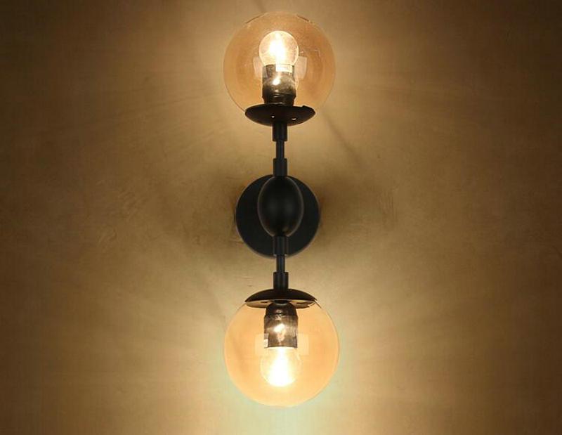 European Industrial LED Indoor Wall Lamps 1 Or 2 Head Creative Glass Ball Wall Light For Home Hotel Coffee Bar Fixtures
European Industrial LED Indoor Wall Lamps 1 Or 2 Head Creative Glass Ball Wall Light For Home Hotel Coffee Bar Fixtures