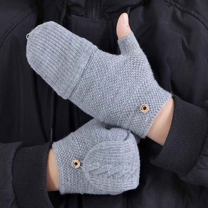 Men's Winter Wool Knit Jacquard Fingerless Flap Touch Screen Driving Glove Unisex Sports Cycling Elastic Thicken Warm Mitten L42
Men's Winter Wool Knit Jacquard Fingerless Flap Touch Screen Driving Glove Unisex Sports Cycling Elastic Thicken Warm Mitten L42