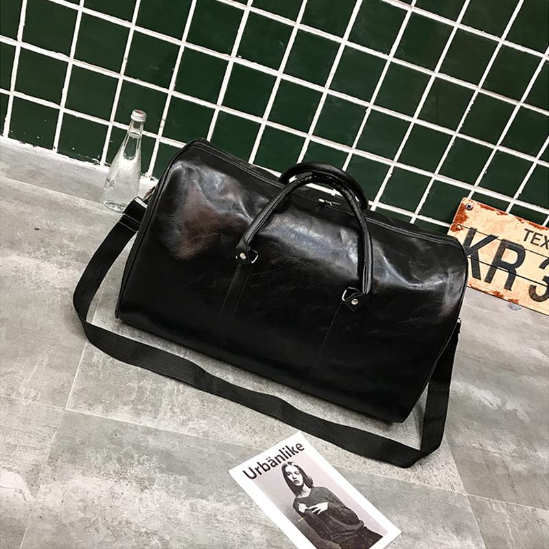High Capacity Travel Bag Luggage Unisex Leisure Fitness Weekend Bag Business Suitcase Soft Leather Travel Duffels Shoulder Bags, Black
High Capacity Travel Bag Luggage Unisex Leisure Fitness Weekend Bag Business Suitcase Soft Leather Travel Duffels Shoulder Bags, Black