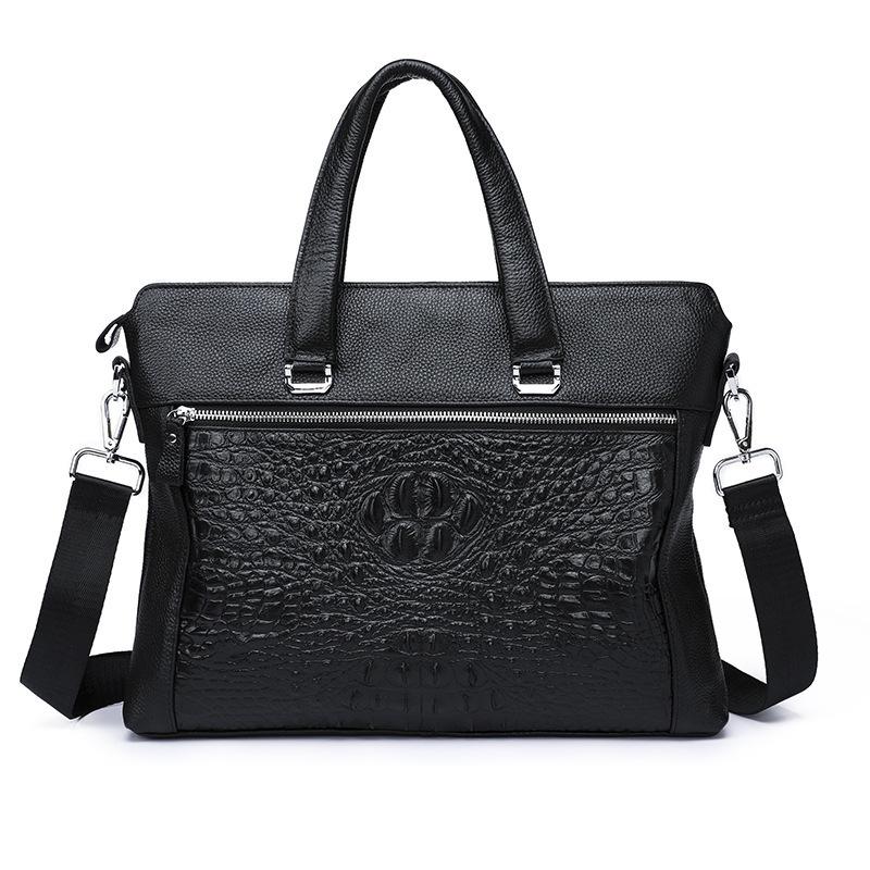 Leisure Time Genuine briefcase Head Layer Cowhide Male Package Soft Handbag Leather Man Single Shoulder Messenger Document Bag, Black
Leisure Time Genuine briefcase Head Layer Cowhide Male Package Soft Handbag Leather Man Single Shoulder Messenger Document Bag, Black