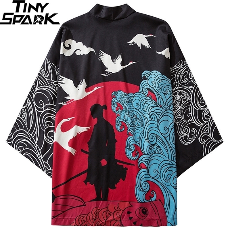 Streetwear Kimono Jacket Japanese Samurai Print Harajuku Hip Hop Men Japan Style Clothing Kimono Jacket Summer Thin Loose 201124, A226026 black
Streetwear Kimono Jacket Japanese Samurai Print Harajuku Hip Hop Men Japan Style Clothing Kimono Jacket Summer Thin Loose 201124, A226026 black