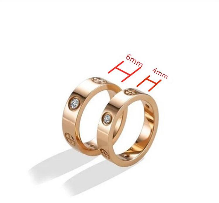 Titanium Stainless Steel Rings for Women Men jewelry Cubic Zirconia Gold Silver Rose gold Rings with red bag 4mm 6mm
Titanium Stainless Steel Rings for Women Men jewelry Cubic Zirconia Gold Silver Rose gold Rings with red bag 4mm 6mm
