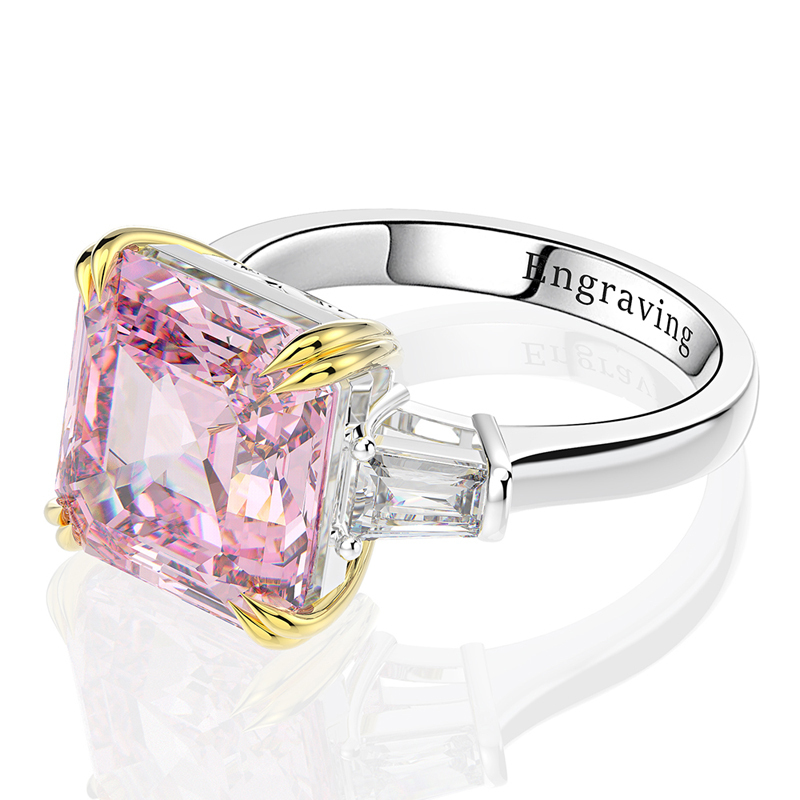 OEVAS 100% 925 Sterling Silver Created Citrine Diamonds Gemstone Wedding Engagement Ring Fine Jewelry Gift Wholesale 220217