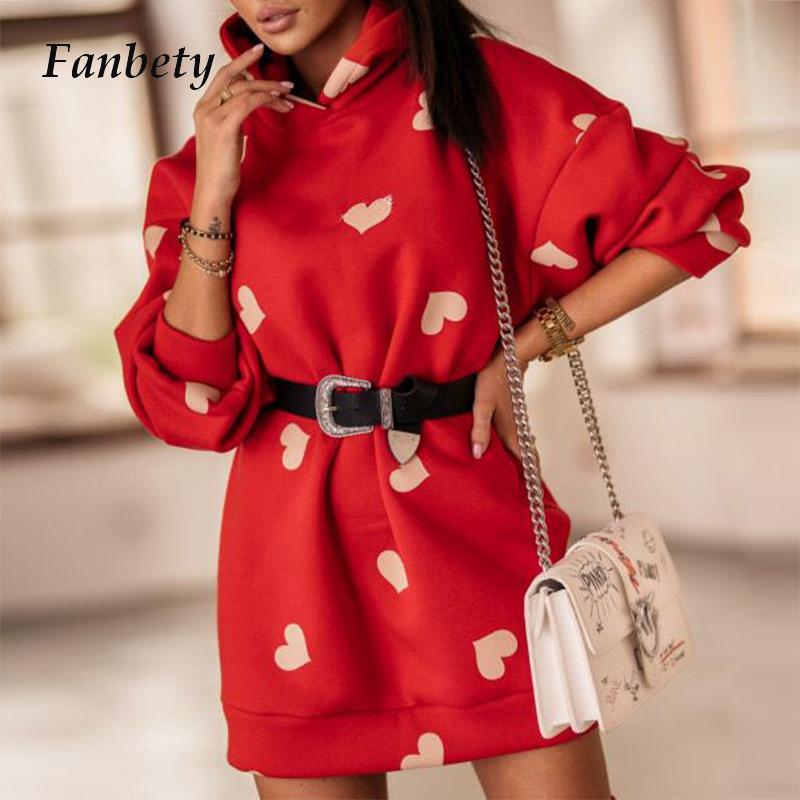 Women Elegant Love Heart print Long Hooded Sweatshirts Winter Casual Loose Pullover Tops Female Long Sleeve Hoodies Streetwear, Red(no belt)
Women Elegant Love Heart print Long Hooded Sweatshirts Winter Casual Loose Pullover Tops Female Long Sleeve Hoodies Streetwear, Red(no belt)