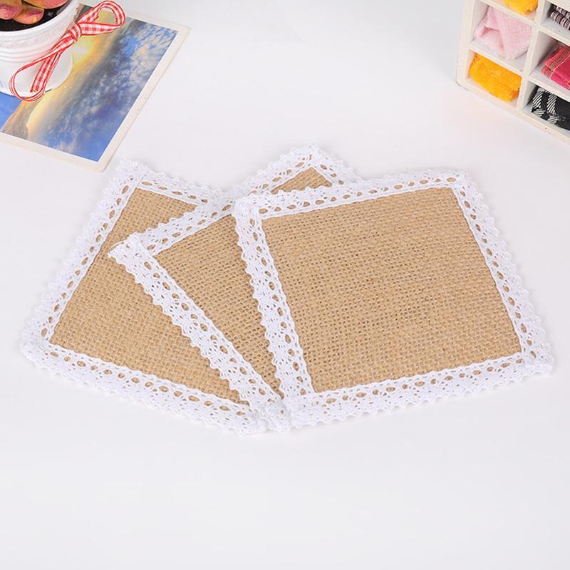 Lace jute coasters diy table top vintage linen insulation mats linen coasters wedding decoration 12*12cm/piece H061
Lace jute coasters diy table top vintage linen insulation mats linen coasters wedding decoration 12*12cm/piece H061
