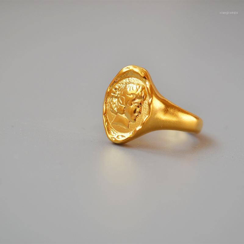 Cluster Rings Golden Beauty Avatar Queen Elizabeth Brass Gold-plated Texture All-match Trendsetter Personality Ring, Golden;silver
Cluster Rings Golden Beauty Avatar Queen Elizabeth Brass Gold-plated Texture All-match Trendsetter Personality Ring, Golden;silver