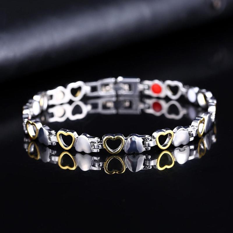 Heart Shape Health Magnetic Bracelet Anti-fatigue Anti-radiation Care Bracelets Jewelry for Women Gifts
Heart Shape Health Magnetic Bracelet Anti-fatigue Anti-radiation Care Bracelets Jewelry for Women Gifts