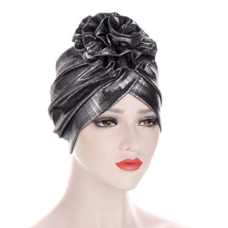 Glitter Muslim Women Turban Big Flower Chemo Arab Cap Hat Scarf Head Wrap Headwear Bonnet Beanies Hair Loss Cover Ramadan, Black
Glitter Muslim Women Turban Big Flower Chemo Arab Cap Hat Scarf Head Wrap Headwear Bonnet Beanies Hair Loss Cover Ramadan, Black