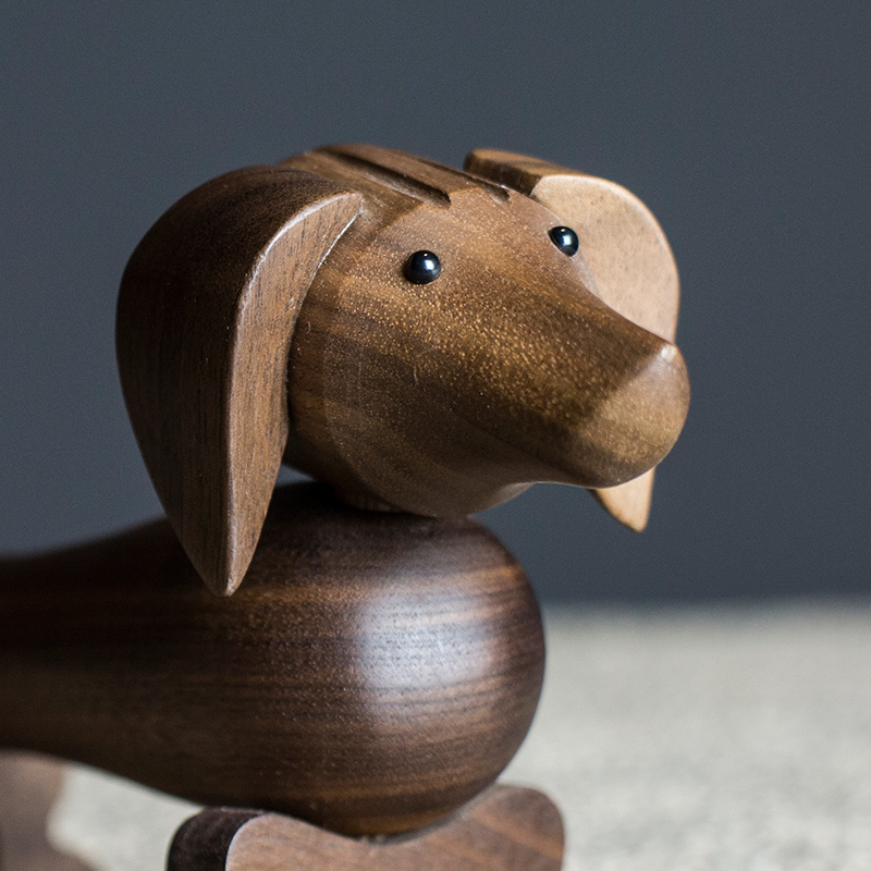 Wholesale Teckel sausage dogs wooden puppies Dackel home car accessories birthday gifts can be issued German Dachshund 201210