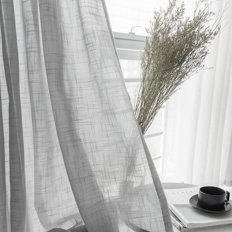 Gray Cotton Linen Tulle Drapes Curtain Decorative Modern White Sheer cortina para janela de quarto Curtain For Bedroom
Gray Cotton Linen Tulle Drapes Curtain Decorative Modern White Sheer cortina para janela de quarto Curtain For Bedroom