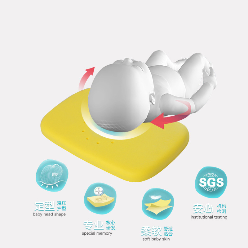 Baby Nursing Pillows Kids Sleep Cushion Bunny Neck Pillows Infant Toddler Sleep Positioner Anti Roll Cushion Flat Head Pillow LJ201208