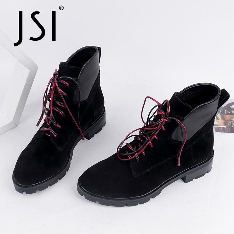 JSI Winter Boots Woman Genuine Leather Lace Up Ankle Boots Ladies Lace Up Round Toe Low Square Heel Short JC8341, Black
JSI Winter Boots Woman Genuine Leather Lace Up Ankle Boots Ladies Lace Up Round Toe Low Square Heel Short JC8341, Black