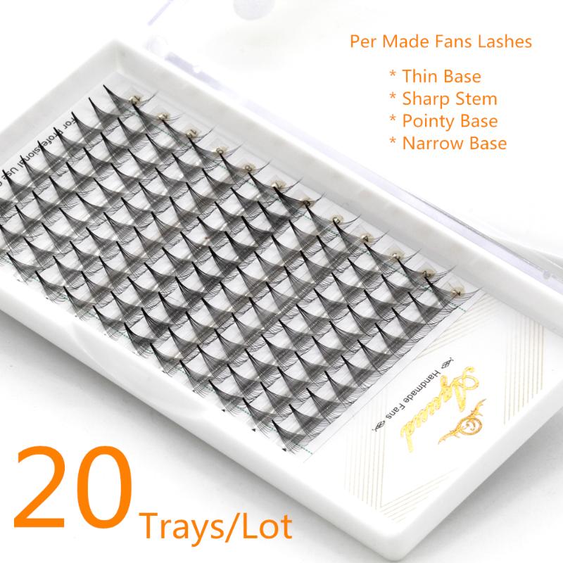 AGUUD 20 Trays/lot Thin Pointy Base Premade Russian Volume Lashes Fans Sharp Stem Faux Mink Premade Eyelash Extensions Cilia
AGUUD 20 Trays/lot Thin Pointy Base Premade Russian Volume Lashes Fans Sharp Stem Faux Mink Premade Eyelash Extensions Cilia