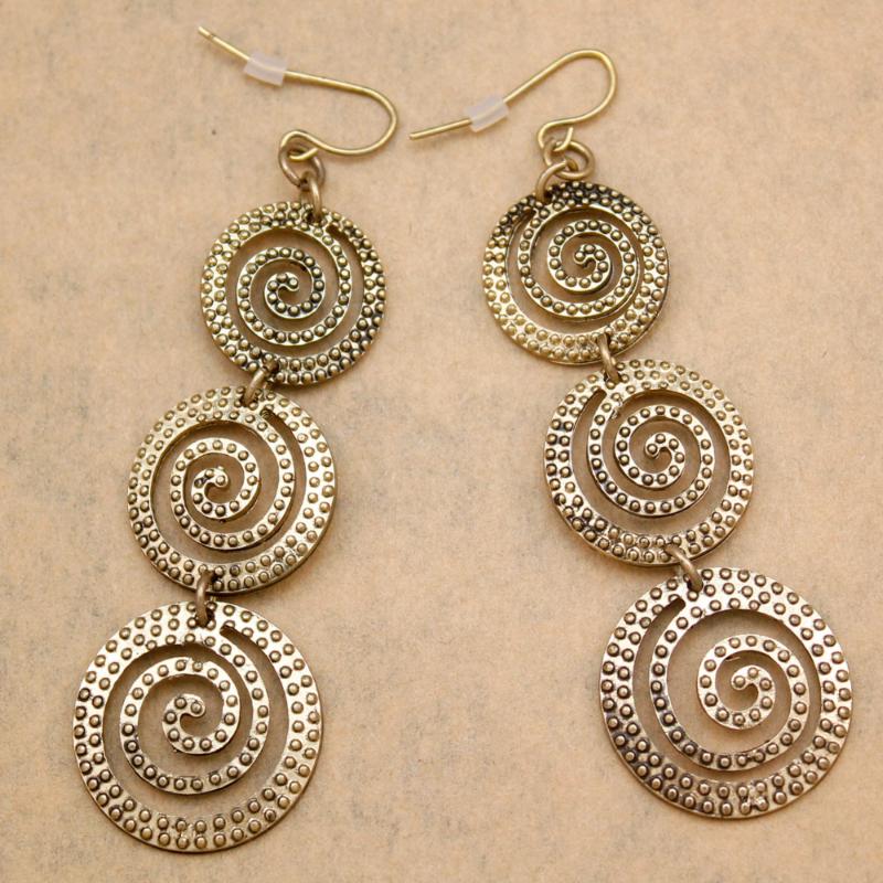 Ethnic Viking Vintage Gold Round Dot Swirl Spiral Hoop Long Drop Dangle Ethno Earrings For Women Brincos Bohemian Jewelry
Ethnic Viking Vintage Gold Round Dot Swirl Spiral Hoop Long Drop Dangle Ethno Earrings For Women Brincos Bohemian Jewelry