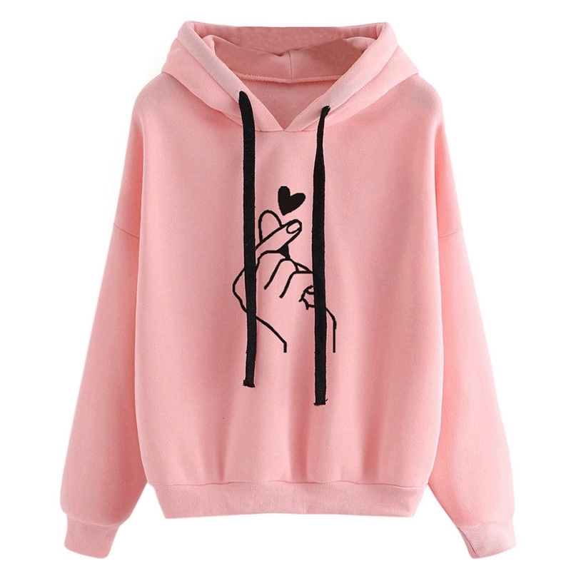 Harajuku Women' Sweatshirts and Hoodies Oversize Kpop Black Pink Love Finger Casual Streetwear Girls Hood Long Sleeve Tracksuit 201102
Harajuku Women' Sweatshirts and Hoodies Oversize Kpop Black Pink Love Finger Casual Streetwear Girls Hood Long Sleeve Tracksuit 201102