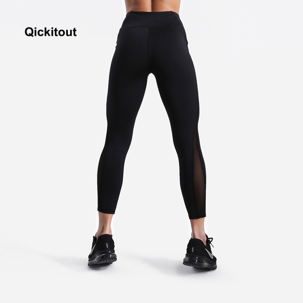 Leggings Women Print Long Summer Fitness Workout Sexy Mesh Pants Plus Size 201203