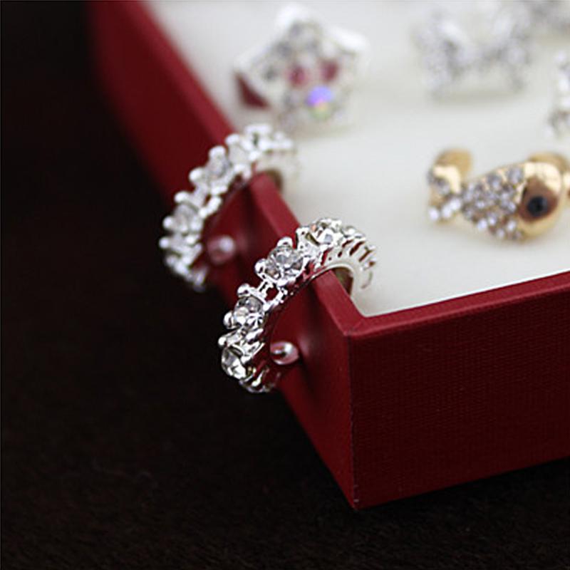 Women Ladies Girls Jewelry Crystal Imitate Hoop Earrings No Ear Hole C-Ear Clip Ear Cuff Clamp Earrings 1pc
Women Ladies Girls Jewelry Crystal Imitate Hoop Earrings No Ear Hole C-Ear Clip Ear Cuff Clamp Earrings 1pc