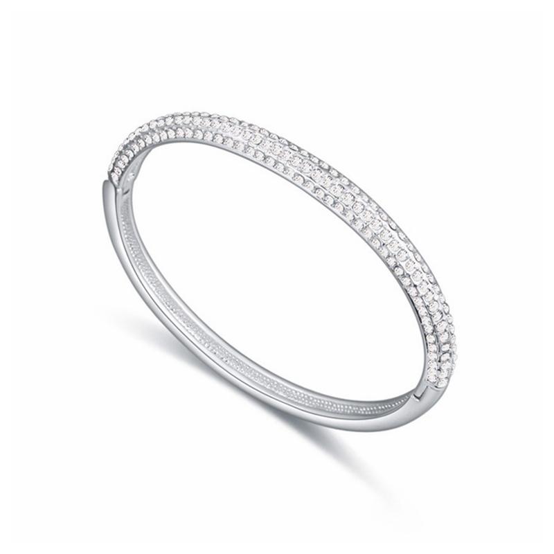 Graceful Women Bangles Simple Noblest Czech Cz Crystals Wristband Bracelet Fashion Jewelry
Graceful Women Bangles Simple Noblest Czech Cz Crystals Wristband Bracelet Fashion Jewelry