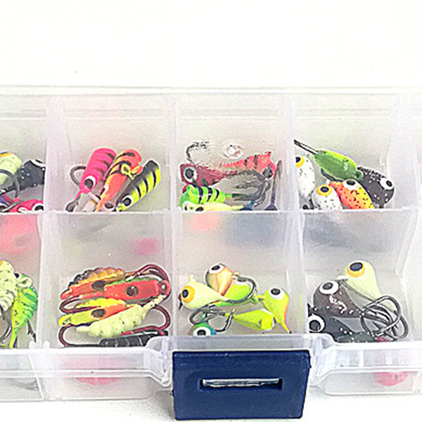 Winter Ice Fishing Lure Hard Bait Pesca Tackle Swimbait With Jig head hook Isca Artificial Bait Crankbait Sharp Metal Fishing H Y200830