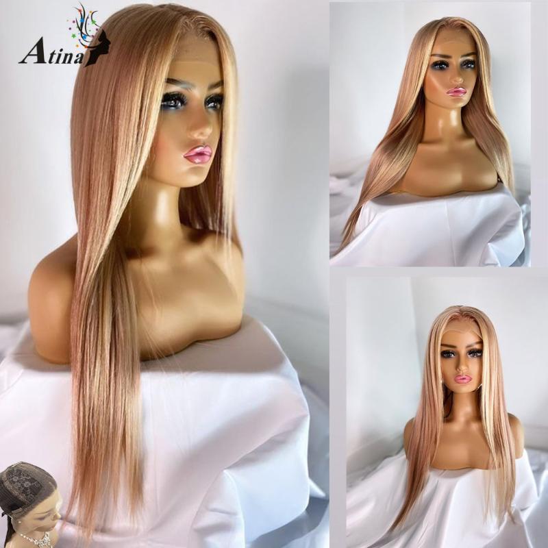 Ombre Blond Pink Highlight Straight Glueless lace front wig For Black Women Pre Plucked HD Transparent Remy Human Hair Wig 180, As pic
Ombre Blond Pink Highlight Straight Glueless lace front wig For Black Women Pre Plucked HD Transparent Remy Human Hair Wig 180, As pic