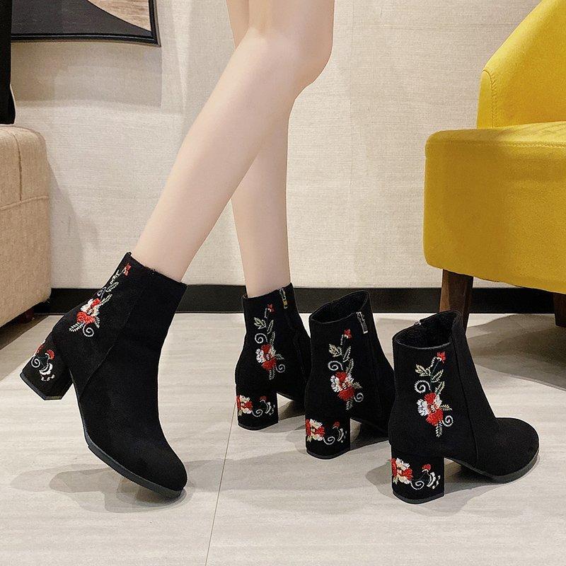Winter Boots Lady Round Toe Boots-Women Autumn Shoes 2020 Low Rubber Mid-Calf Mid Calf Med Rome Hoof Heels Solid Embroider
Winter Boots Lady Round Toe Boots-Women Autumn Shoes 2020 Low Rubber Mid-Calf Mid Calf Med Rome Hoof Heels Solid Embroider
