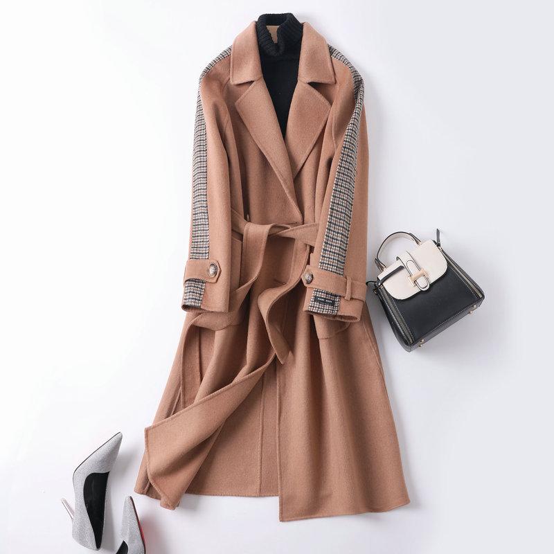 Double-sided cashmere long double-sided overcoat women 2020 autumn and winter new coat, Beige
Double-sided cashmere long double-sided overcoat women 2020 autumn and winter new coat, Beige