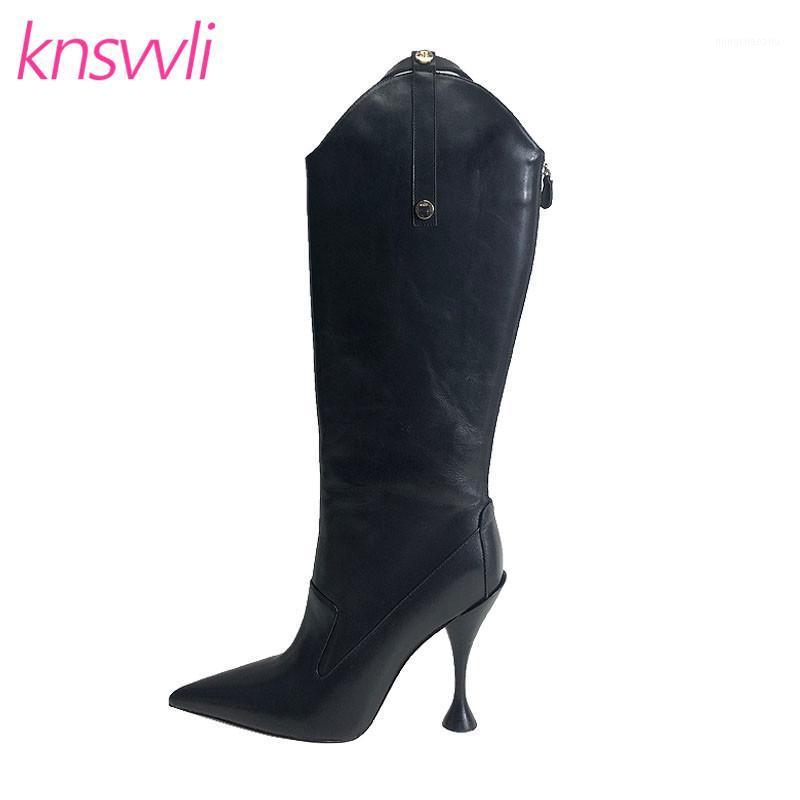 Pointed Toe Knee High Boots Women Designer Genuine Leather Long Boots Woman Belt Buckle Sexy Thin High Heels Runway Women Shoes1, Black
Pointed Toe Knee High Boots Women Designer Genuine Leather Long Boots Woman Belt Buckle Sexy Thin High Heels Runway Women Shoes1, Black