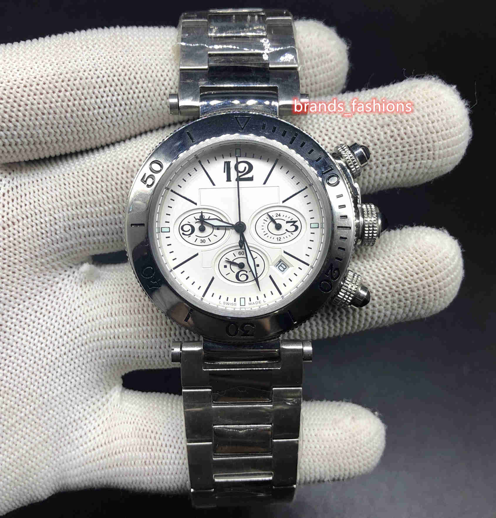Fashion Men's Business Watch White Face Watches Silver Stainless Steel Case Strap Watch Multi-function Quartz Movement Sport, Slivery;brown
Fashion Men's Business Watch White Face Watches Silver Stainless Steel Case Strap Watch Multi-function Quartz Movement Sport, Slivery;brown
