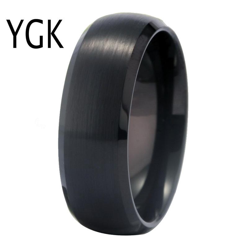 YGK Jewelry Men's Classic Black Dome Bevel Tungsten Rings Women Wedding Engagement Anniversary Ring Classic Ring For Women & Men
YGK Jewelry Men's Classic Black Dome Bevel Tungsten Rings Women Wedding Engagement Anniversary Ring Classic Ring For Women & Men