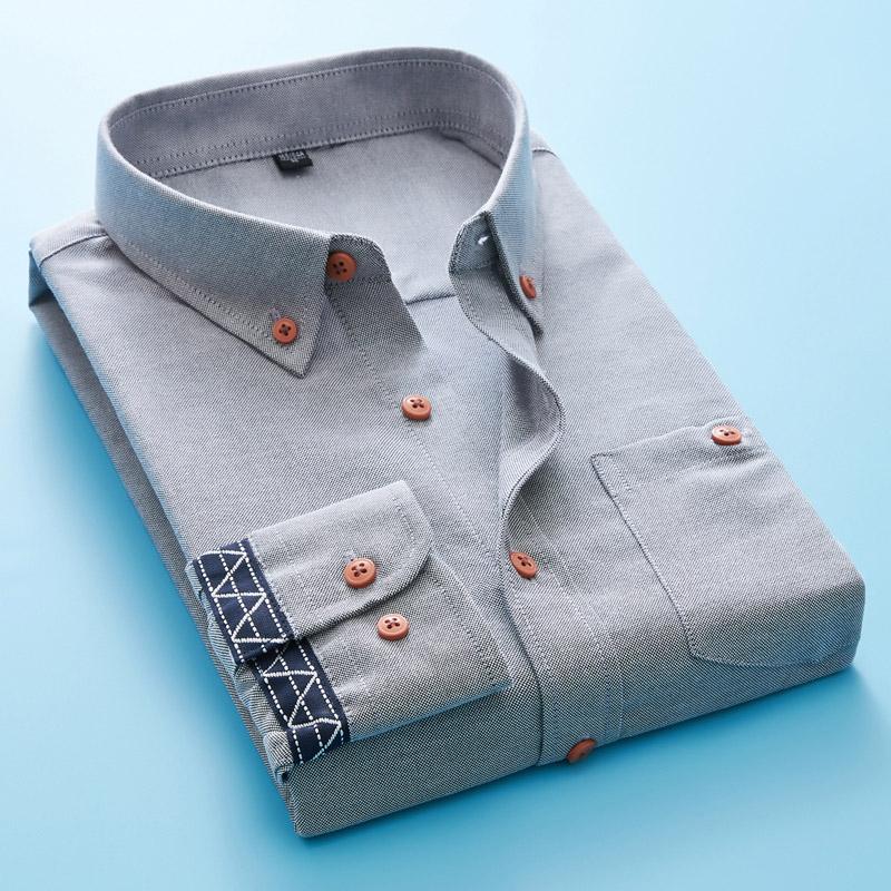 men casual shirts tops Mens Long Sleeve Solid Oxford Dress Shirt with Left Chest Pocket High-quality Male Casual Regular-fit Top, Gray
men casual shirts tops Mens Long Sleeve Solid Oxford Dress Shirt with Left Chest Pocket High-quality Male Casual Regular-fit Top, Gray