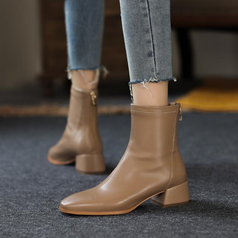 EshtonShero Winter Woman Shoes Ankle Boots leather+pu Zipper Med Heels Square Toe Black Elegant Sweet Style women boots Size 3-9
EshtonShero Winter Woman Shoes Ankle Boots leather+pu Zipper Med Heels Square Toe Black Elegant Sweet Style women boots Size 3-9