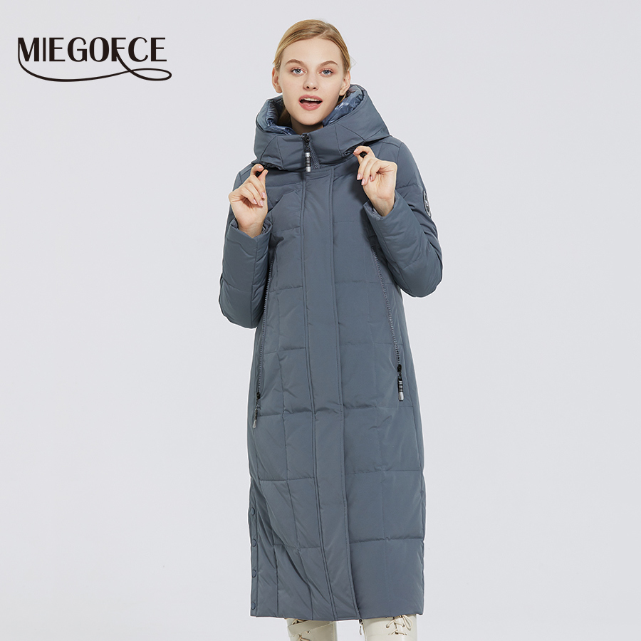 MIEGOFCE Winter Women's Clothes Coat Long Down Parka Thickened Simple Style Windproof Jacket Women Coat Fashion Female 201214