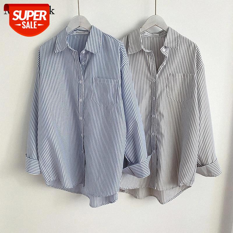 New Office Ladies Striped Shirt Blouses Women Casual Cotton Female Shirts Tops Single-breasted Loose Blouse Femme Blusas 13057 #4O6y, White
New Office Ladies Striped Shirt Blouses Women Casual Cotton Female Shirts Tops Single-breasted Loose Blouse Femme Blusas 13057 #4O6y, White