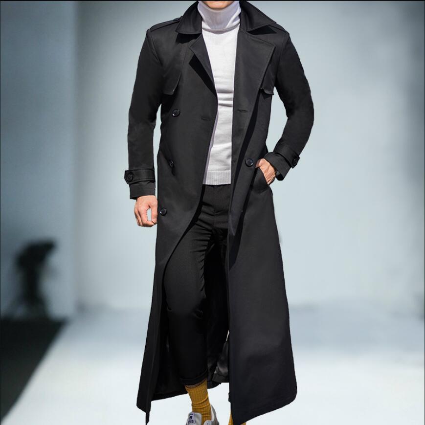 2020 Male Jacket -4xl Loose Section Super Long British Beautiful Knees Big Trench Coat Ypfl, Black
2020 Male Jacket -4xl Loose Section Super Long British Beautiful Knees Big Trench Coat Ypfl, Black