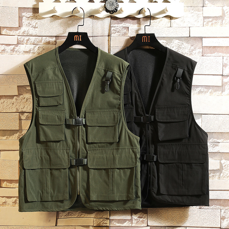 2021 New Sleeveless Jacket Fashion Vests for Men's Pocket Photography Waistcoat Casual Spring Autumn Outdoors Military Black Fishing B2bu, Mj002 4
2021 New Sleeveless Jacket Fashion Vests for Men's Pocket Photography Waistcoat Casual Spring Autumn Outdoors Military Black Fishing B2bu, Mj002 4