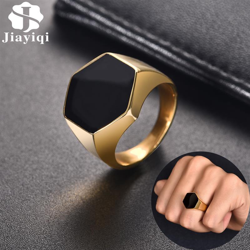Jiayiqi Men Stainless Steel Band Ring Geometry Rhombus Gold Silver Color Fashion Mens Hiphop Punk Jewelry Male Finger Rings Anel
Jiayiqi Men Stainless Steel Band Ring Geometry Rhombus Gold Silver Color Fashion Mens Hiphop Punk Jewelry Male Finger Rings Anel