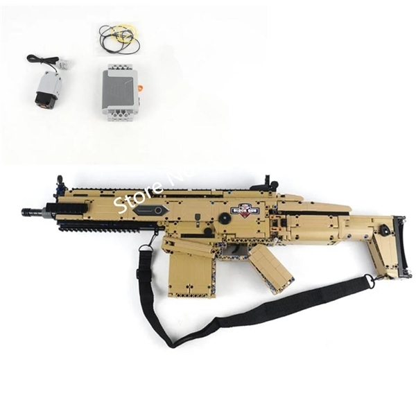 New C81021 Military Technic Series the FN SCARS 17S Assault Rifle Model Building Blocks Set Classic MOC Guns Education Toys X0102
New C81021 Military Technic Series the FN SCARS 17S Assault Rifle Model Building Blocks Set Classic MOC Guns Education Toys X0102