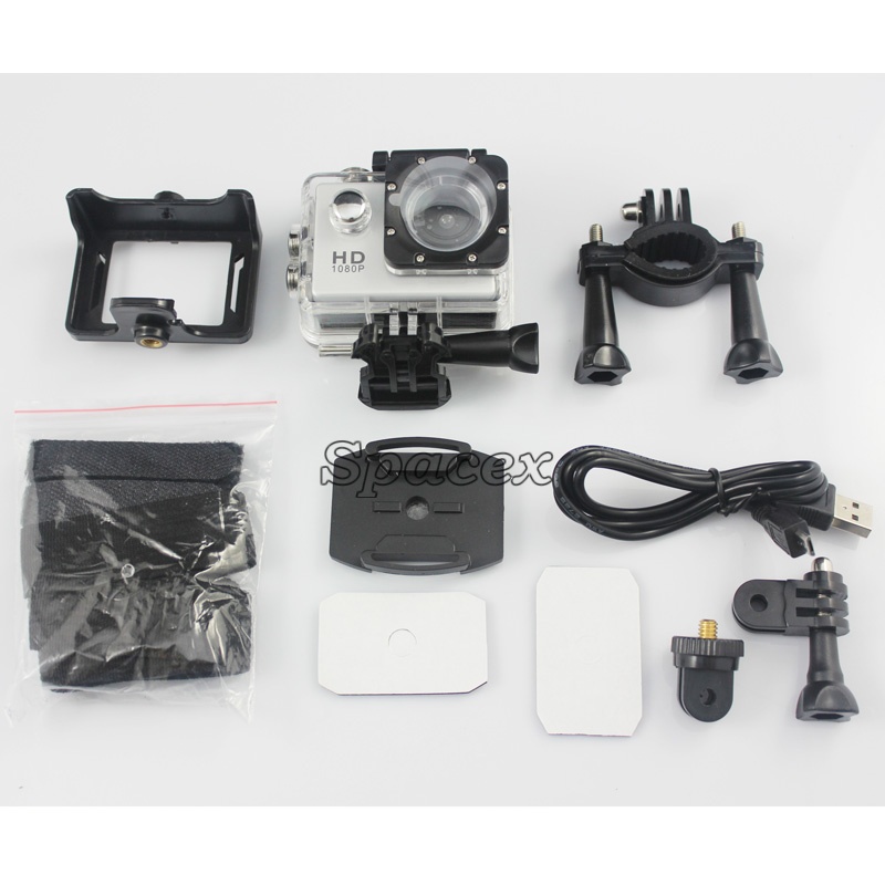 A9 1080P Full HD Action Digital Sport Camera 2 Inch Screen Waterproof DV Recording Mini Sking Bicycle Photo Video Camera