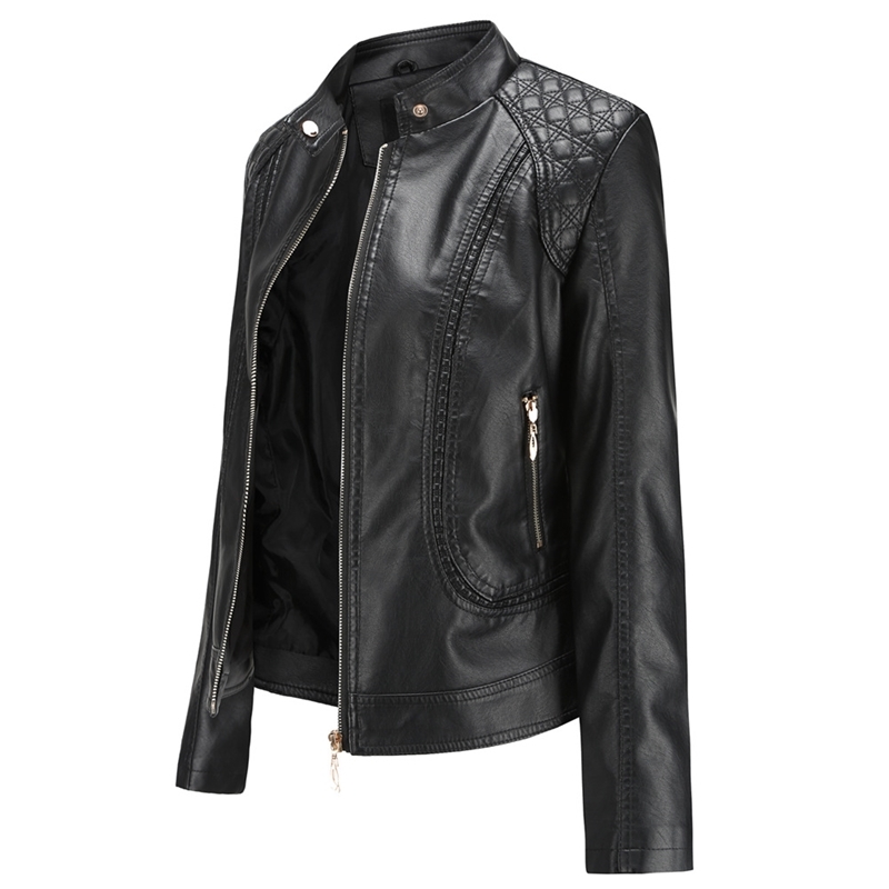 NXH new leather jacket women spring autumn OL stand collar motor biker coat pu outwear fall jacket black red 210201
NXH new leather jacket women spring autumn OL stand collar motor biker coat pu outwear fall jacket black red 210201