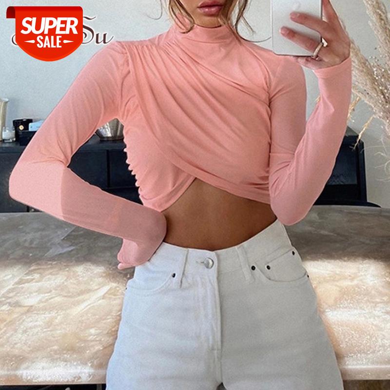 ArtSu Korean Cross Cotton Crop Top Shirt Women Autumn Sweet Elegant High Neck Long Sleeve Tshirt Black Basic Tees Female TS52379 #0d7g, White
ArtSu Korean Cross Cotton Crop Top Shirt Women Autumn Sweet Elegant High Neck Long Sleeve Tshirt Black Basic Tees Female TS52379 #0d7g, White