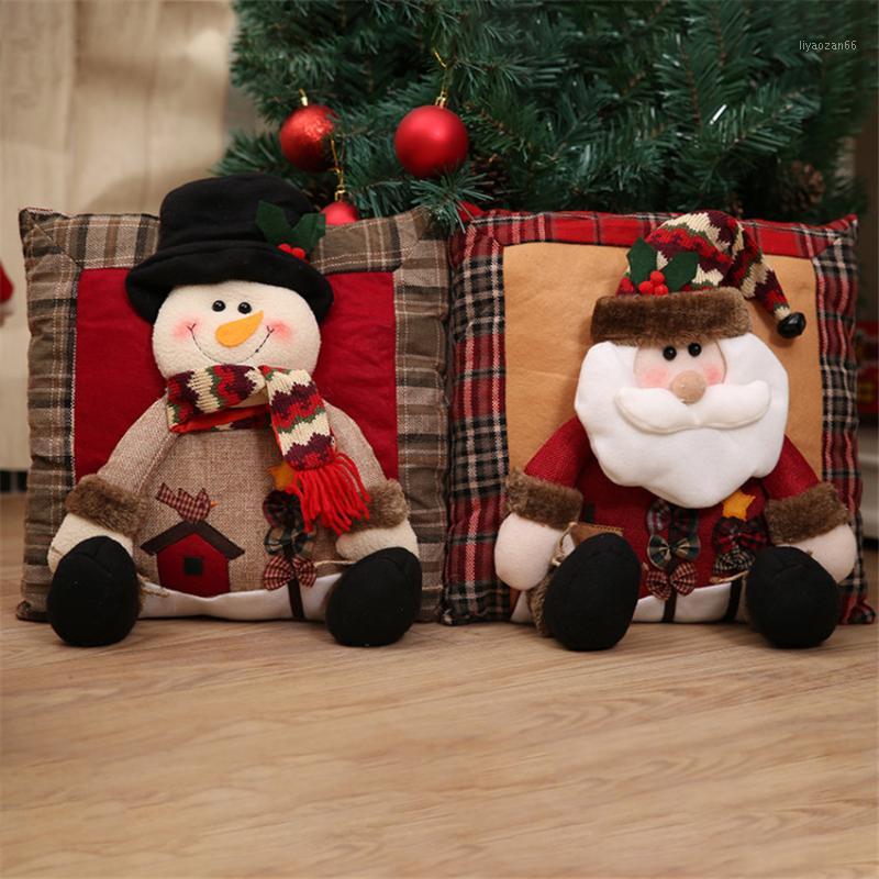 35*35cm Christmas Pillow Santa Claus/Elk Pattern Cotton Linen Pillow Cushion Car Home Sofa Decorative1
35*35cm Christmas Pillow Santa Claus/Elk Pattern Cotton Linen Pillow Cushion Car Home Sofa Decorative1