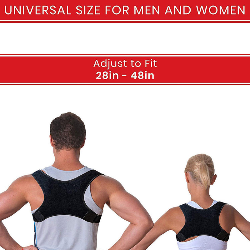Posture Corrector Adjustable Back Fracture Support Men/women Back Clavicle Spine Shoulder Correction Brace Belt Strap8474, Black
Posture Corrector Adjustable Back Fracture Support Men/women Back Clavicle Spine Shoulder Correction Brace Belt Strap8474, Black
