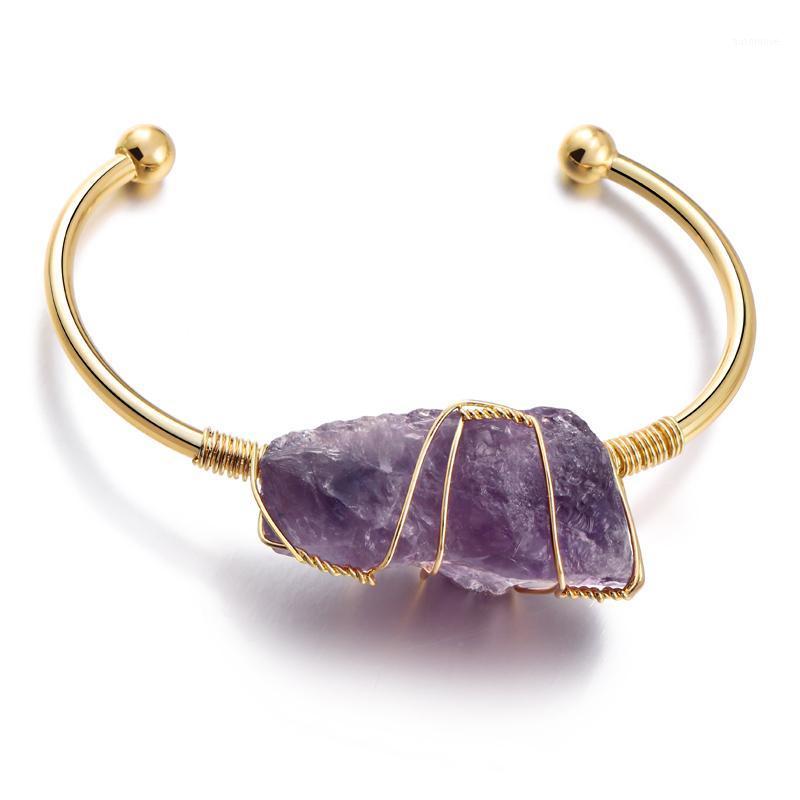 ZOSHI Natural Stone Bangle Cuff Bracelets for Women Gold-color Wire Irregular Crystal Quartz Handmade Bracelet Jewelry1
ZOSHI Natural Stone Bangle Cuff Bracelets for Women Gold-color Wire Irregular Crystal Quartz Handmade Bracelet Jewelry1