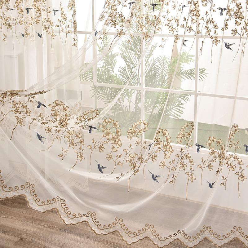 Chinese style bird tulle curtains sheer for bedroom living room floral curtain window drape1
Chinese style bird tulle curtains sheer for bedroom living room floral curtain window drape1