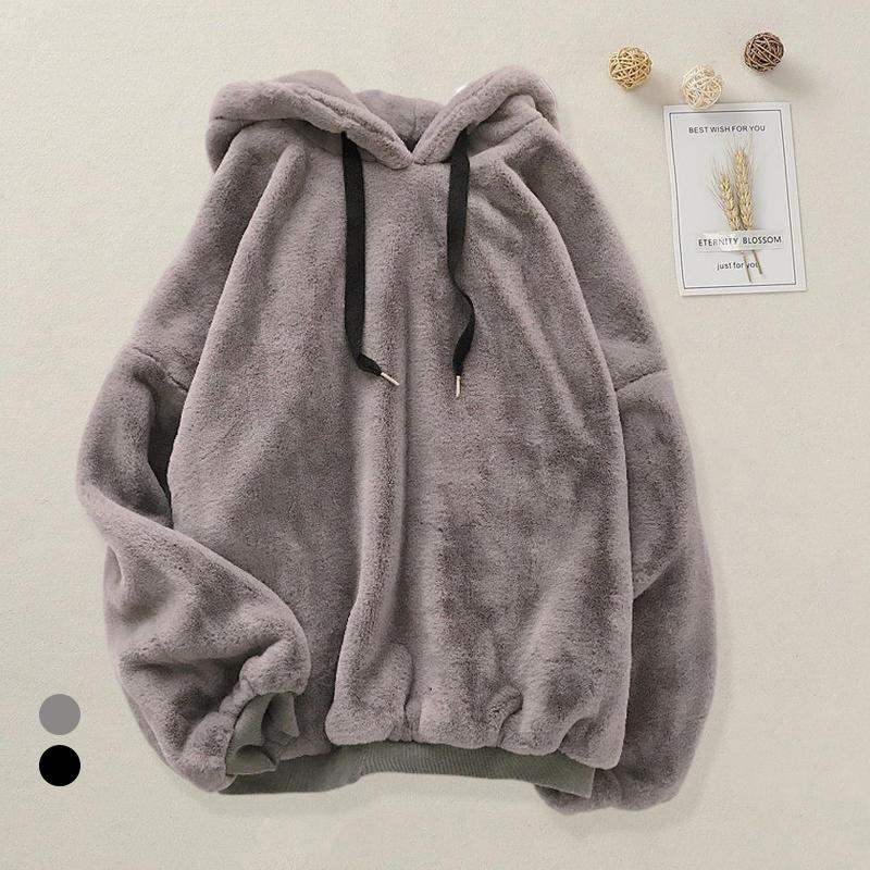 Solid Color Sweatshirt Women Winter Warm Fluffy Plush Sweatshirts Hoodies Casual Fleece Fur Sweatshirt Pullover Tops, Black
Solid Color Sweatshirt Women Winter Warm Fluffy Plush Sweatshirts Hoodies Casual Fleece Fur Sweatshirt Pullover Tops, Black